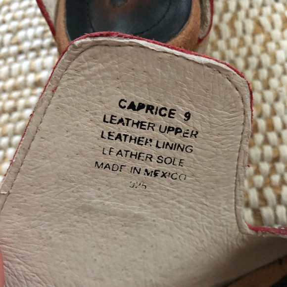 Freebird Caprice Sandals - Red Size 9 - Picture 5 of 10